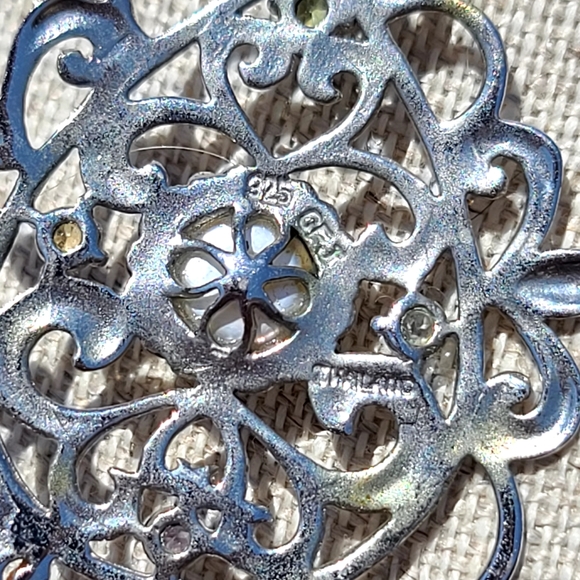 Collins Fine Jewelry sterling & gemstone necklace - Picture 3 of 6